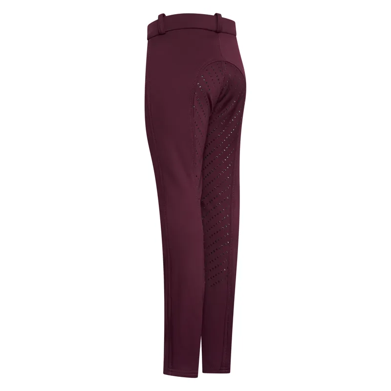 Easy Rider Joy Full Grip Junior Winter Breeches - Black Rose-1